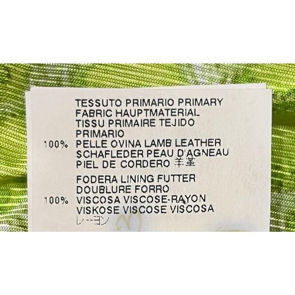 8-59 JUST CAVALLI Women's 100% Lamb Leather Jacket Yellow Size 40/ Large - Picture 9 of 12